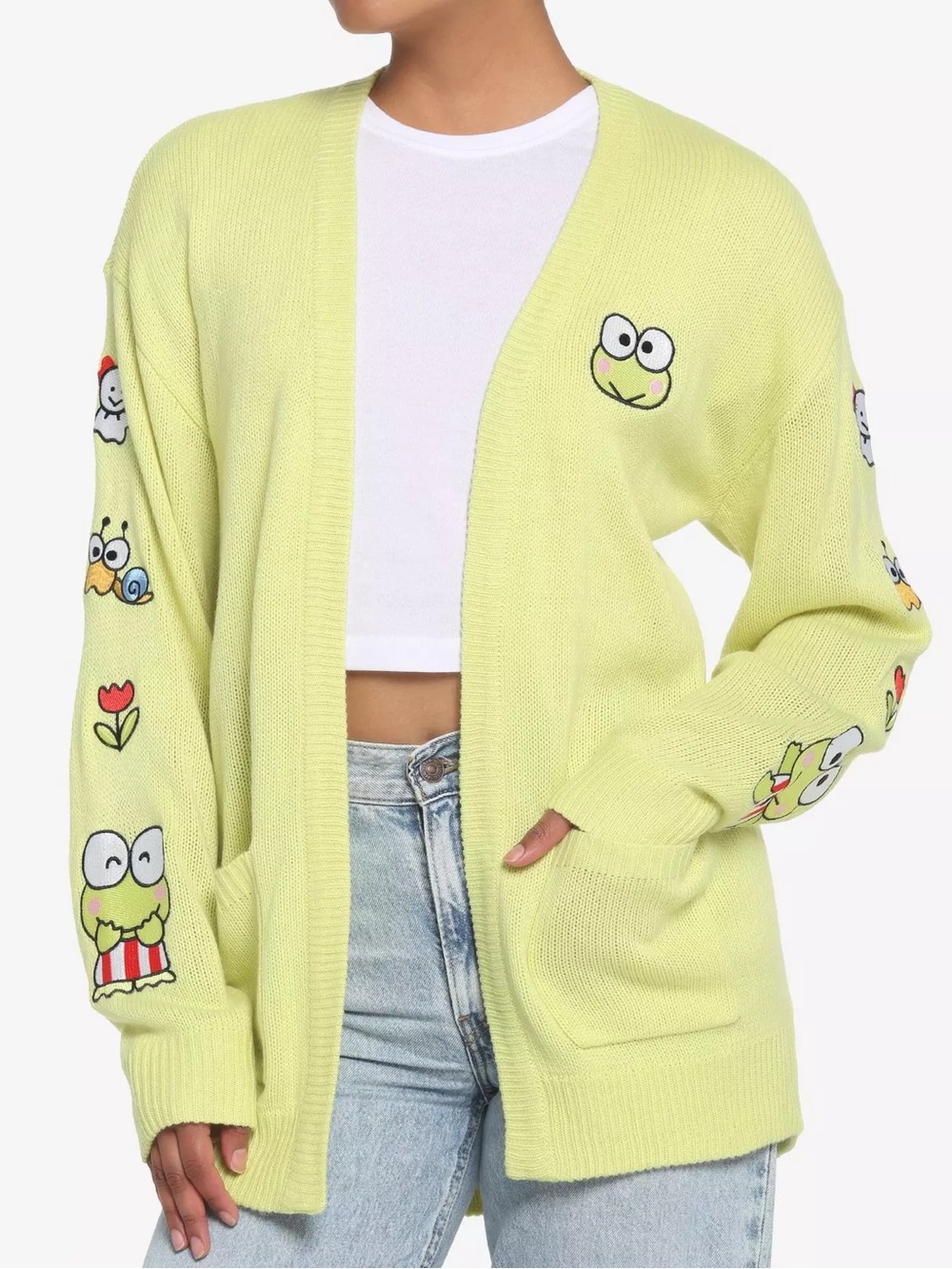 Kerropi Flowers Girls Open Cardigan